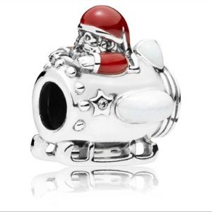Pandora Festive Santa Plane Christmas Charm🎄